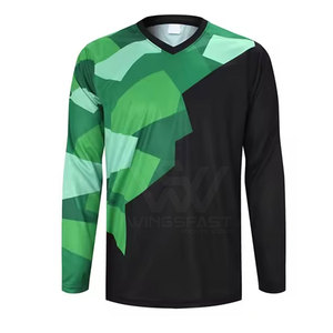 เสื้อเจอร์ซีย์ขี่มอเตอร์ไซค์แบบซับลิเมชันน้ำหนักเบาตัดอัตโนมัติสำหรับแข่งรถ - Product Image 1