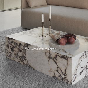 Calacatta Viola tavolino in <span class=keywords><strong>marmo</strong></span> <span class=keywords><strong>rosso</strong></span> zoccolo tavolino basso in pietra - Product Image 3