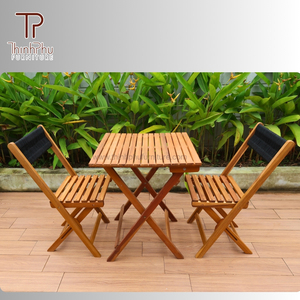 Juego de Bistró Plegable de Madera de Acacia de Alta Calidad Thinh Phu, Diseño Moderno y Contemporáneo para Muebles de Jardín al Aire Libre a Precio de Fábrica - Product Image 4
