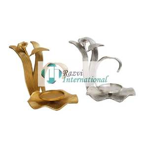 Laiton Or Bougeoir Métal Aluminium Or Couleur Moderne Bougeoir Nouveau Design Décoration Meilleure Qualité Standard Bougeoir - Product Image 6