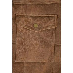 Gilet classique pour homme, best-seller, vintage, rétro, motard, en laine/polyester, coupe ajustée, respirant, coupe-vent, imperméable, multi-poches - Product Image 6