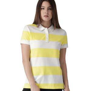 เสื้อโปโลแบบแห้งเร็วสำหรับผู้หญิงเสื้อกอล์ฟคอตตอนแบบลำลองน้ำหนักเบาเสื้อยืด100% เข้ารูปสำหรับฤดูร้อน - Product Image 3