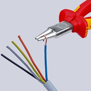 คีมปากแหลม KNIPEX รุ่น Rundzange Lnge 160 มม. ชุบโครเมียม VDE ด้ามจับหลายส่วน - Product Image 4