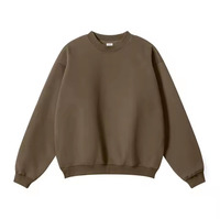 T-shirt en coton 100 % tricoté de couleur unie pour homme, coupe oversize, col épais, écologique, anti-rétrécissement, personnalisable, style streetwear, 200g