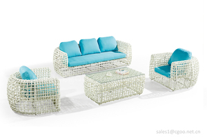 Joli mobilier de <span class=keywords><strong>jardin</strong></span> extérieur en rotin américain à <span class=keywords><strong>Monaco</strong></span> canapé simple et ensemble de canapés Love pour projet de villa personnalisé - Product Image 2