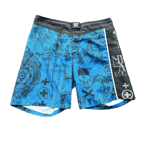 Pantalones cortos MMA con logotipo personalizado para entrenamiento de artes marciales Muay Thai Kickboxing Jiu Jitsu Kimono UFC Fighting-Diseño de sublimación elástico - Product Image 6