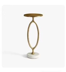 Table basse élégante en métal antirouille Design compact de luxe de haute qualité pour la décoration de solutions de meubles d'intérieur modernes - Product Image 2