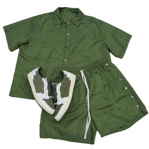 Conjunto de Camisa y Pantalones Cortos de Nailon de Manga Corta para Hombre, de Verano, de Alta Calidad, Personalizado con Logotipo e Impresión, Estilo Casual - Product Image 1