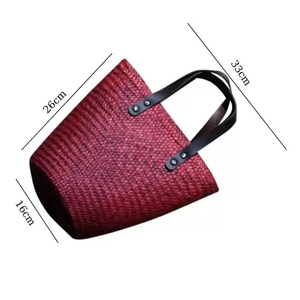 Vente chaude Boho paille plage sac-été raphia paille sac fourre-tout-jonc de mer sac à main en gros du Vietnam MHBG1 - Product Image 1