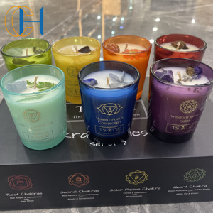C & H Guérison Cristaux Chakra <span class=keywords><strong>Bougie</strong></span> Sets Cadeau avec Bracelet - Product Image 4