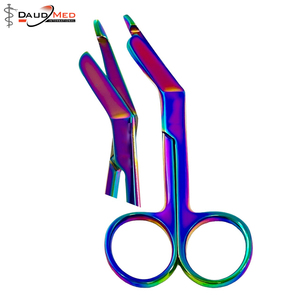 กรรไกรผ้าพันแผลผ่าตัดหลากสีรุ้ง3.5ซม. ผลิตภัณฑ์สแตนเลสใช้ในโรงพยาบาล - Product Image 4
