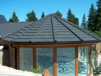 Tuiles de toiture en métal revêtues de pierre, légères et imperméables - Design moderne pour villas, entrepôts, appartements - Marque Jinkings, garantie 5 ans