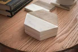 Posavasos de Madera Personalizados con Reverso de Mármol, Clásicos, Ecológicos, de Alta Calidad y Bajo Precio al por Mayor, Fabricante y Exportador - Product Image 2