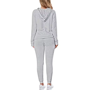 Alta calidad deporte al aire libre hombres ropa deportiva hombres 2 piezas conjunto con capucha conjuntos chándal hombres deporte chándal - Product Image 4