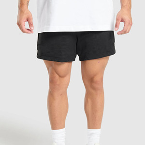 Short d'été en maille personnalisée pour hommes en polyester vierge à double couche respirante et à sublimation pour hommes - Product Image 2