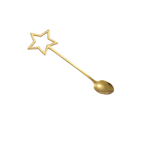 Cuchara de metal Juego de cubiertos Mango en forma de corazón Diseñador Sólido Elegante Artesanía Cuchara de acero inoxidable Precio barato - Product Image 2