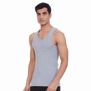 Camiseta sin mangas para hombre, ropa de gimnasio hecha en algodón y poliéster con logotipo personalizado y etiqueta, superventas - Product Image 3