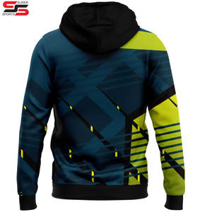 Polyester de haute qualité personnalisé graphique numérique sublimation impression 3D sweat-shirt à capuche avec fermeture éclair vestes - Product Image 2