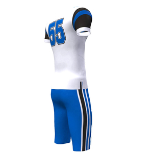 Uniforme de Fútbol Americano Unisex de Manga Tres Cuartos, Antibacteriano, de Alta Calidad, con Logotipo Personalizado Estampado, en Spandex/Algodón - Product Image 5
