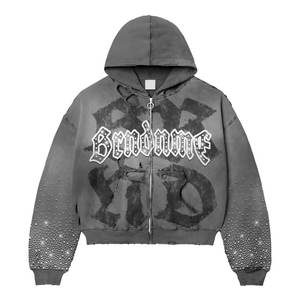 Peut être personnalisé Street Wear Vêtements de haute qualité Jogging Flare Pant Printing Tech Fleece Tracksuit Set - Product Image 4