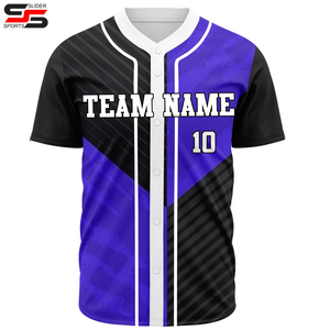 Maillot de baseball sport imprimé à séchage rapide OEM, maillots de baseball rouges pour hommes avec design américain, design personnalisé, maillot de softball unisexe - Product Image 3