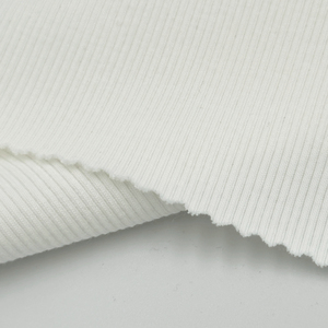 Tissu côtelé en coton/polyester conçu personnalisable pour vêtements de yoga - Product Image 4