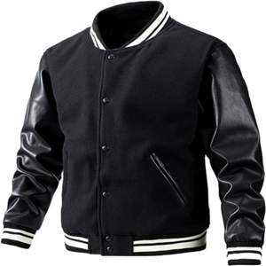2025 Custom Men's Baseball Varsity Jacket Top Quality Loose Casual Top with Breathable Feature For Winter - Product Image 5