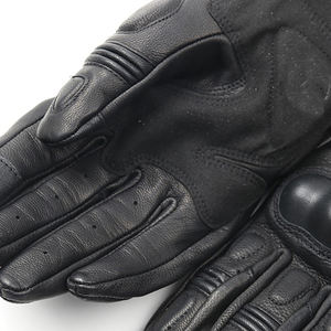 Vente directe d'usine Logo personnalisé Gants de course Nouveau design Gants de moto en cuir à bas prix Gants d'équitation de moto de couleur noire - Product Image 2