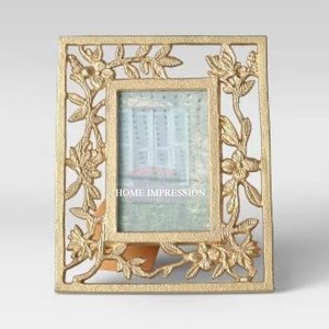 Leaf Designer Handmade <b>Gold</b> Plated Metal Vintage Creative Art Eco-Friendly Durable Modern Indoor <b>Photo</b> <b>Frame</b> New Arrival - Product Image 2