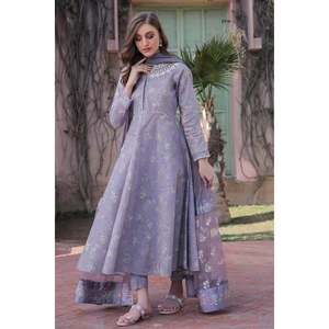 Ensemble de costume pour femme en tissu brodé SF-324 - Product Image 1