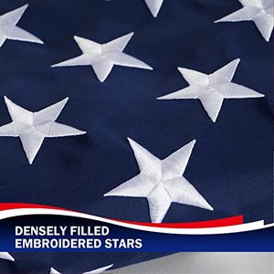 Bandera Americana 2x3 - Marca TOP FLAGSINC, Fabricada en EE. UU., Resistente para Exteriores, Estrellas Bordadas, Apta para Todo Clima y Vientos Fuertes - Product Image 5