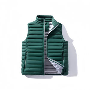 Nouvelle conception, veste sans manches pour homme, décontractée, tendance, d'hiver, de haute qualité, moelleuse, chaude, respirante, à capuche, service OEM frontal - Product Image 1