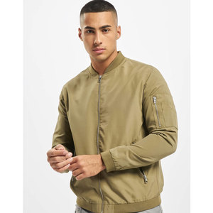 El mejor diseño de chaquetas de hombre de color sólido, chaquetas de bombardero para exteriores personalizadas para hombre, precio al por mayor, chaqueta de bombardero de tela de lona para hombre - Product Image 3