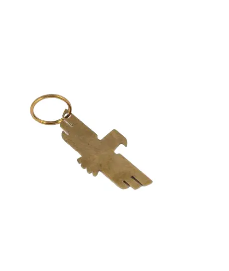 Gantungan kunci Nautika kuningan logam terlaris dalam bentuk elang dengan kuningan alami selesai dengan kualitas ekspor dengan harga murah