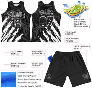 Conjunto de uniforme de baloncesto personalizado, Jersey y pantalones cortos para hombres, mujeres, jóvenes, tela transpirable de secado rápido para deportes de equipo - Product Image 6