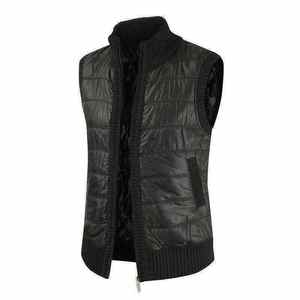 Chaqueta acolchada de lona sin mangas personalizada de alta calidad para hombre Chaqueta al por mayor de invierno de alta calidad - Product Image 2