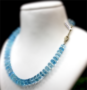 Collar de cuentas de Aguamarina Natural para mujer, accesorio de calidad superior, Fabricación en la India - Product Image 6