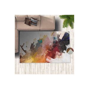 Alfombra con estampado Digital de patrón clásico y abstracto, lienzo pintado al óleo, aspecto para sala de estar y dormitorio, poliéster para adolescentes - Product Image 2