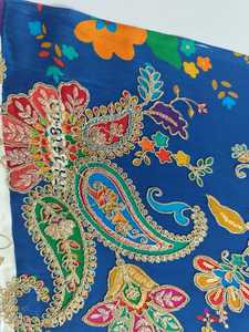 ผ้าเครปปักลายตำแหน่งงานพิมพ์ทำให้แฟนซีด้านบนและ lehenga - Product Image 4