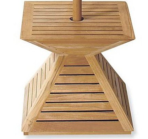 Cubiertas para bases de sombrillas de madera maciza (decorativas/con peso) - Product Image 5
