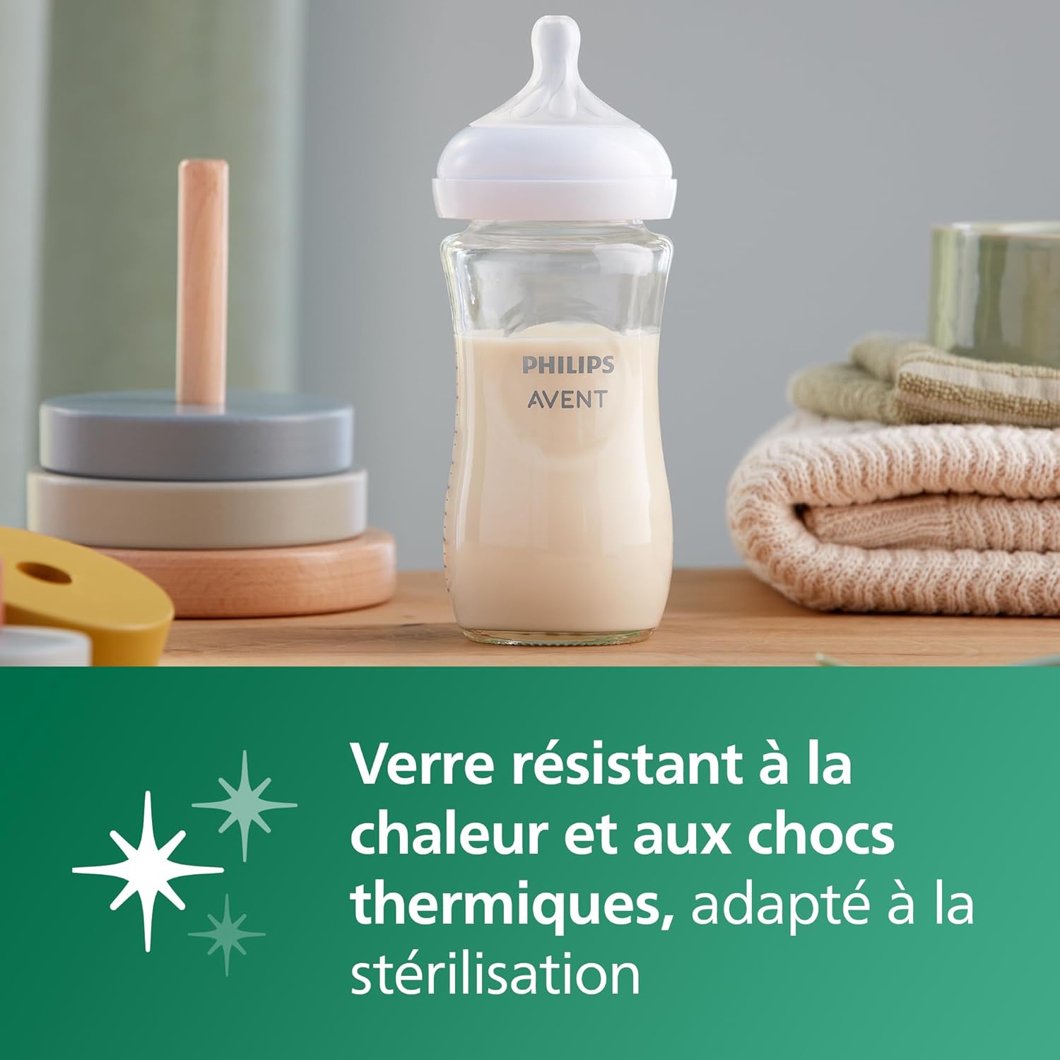 avent baby bottles glass