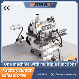 Vòng tròn cổ áo somax SM-01 đàn hồi dây thắt lưng tập tin đính kèm nhỏ xi lanh-giường overlock may mặc công nghiệp máy may Giá - Product Image 2