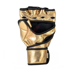 Gants de MMA personnalisés de haute qualité, 8 oz, demi-doigts, en cuir PU, pour l'entraînement, la combat et le sparring, vente en gros, personnalisables - Product Image 5