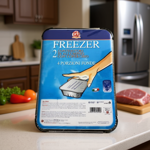 Juego de 4 Bandejas Desechables para Porciones, 2 Piezas, 701056, Bolsa de Gel para Almacenamiento de Alimentos y Contenedor Gr63 - Product Image 3