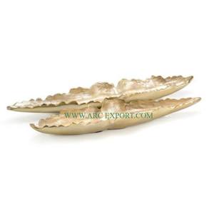 Lot de 2 bols de table en métal plaqué or de différentes tailles pour servir les fruits Bols Resorts de qualité exclusive New Look unique - Product Image 4