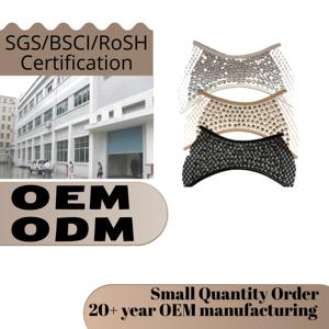 Nuevo estilo de tela de malla con pedrería de colores, materiales para la parte superior del calzado, material para la puntera de sandalias, accesorios para calzado, productos semiacabados - Product Image 2