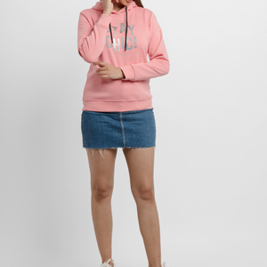 Modèle chaud sweat à capuche pour femme multicolore hiver anti-boulochage, respirant 100% coton doux polaire Logo personnalisé impression sweat à capuche pour femme - Product Image 2