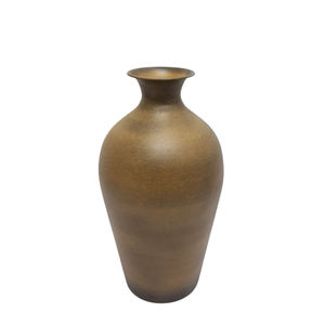 <b>Set</b> of <b>3</b> Iron Flower <b>Vase</b> Dark Green Wood Texture Classic Style Flower Pot for Table Top Decoration Centrepiece - Product Image 4