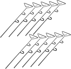 Piquets de treillis pour pot de fleurs d'intérieur personnalisés Support décoratif en fil métallique pour orchidées et plantes pour le jardin - Product Image 1