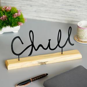 ทำด้วยมือลวดโลหะไม้ตกแต่งโต๊ะที่ทันสมัยตัวอักษรผนังแขวนผนังสำหรับตกแต่งบ้านรอยยิ้มป้าย - Product Image 2